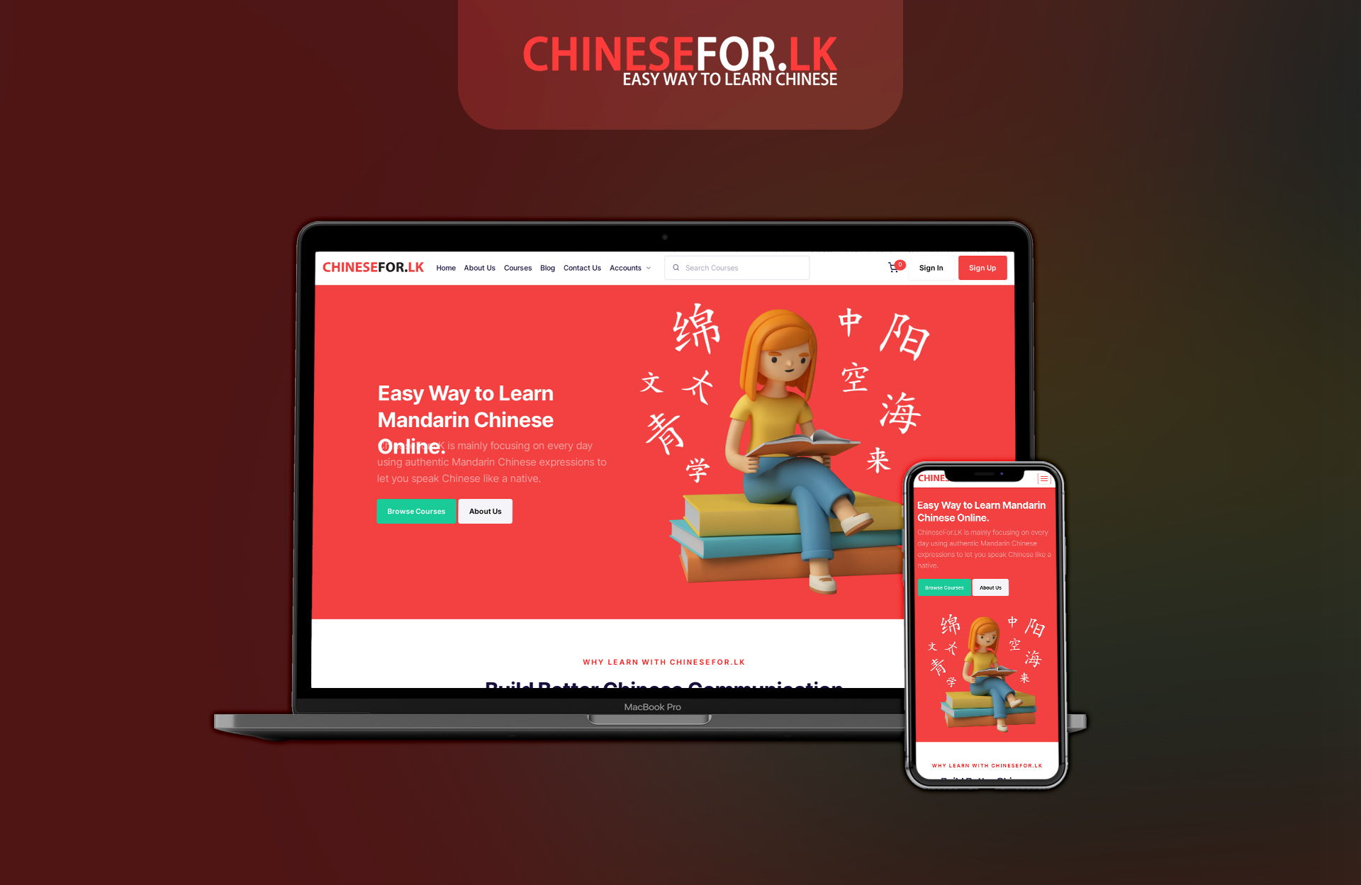 ChineseFor.LK Website Development