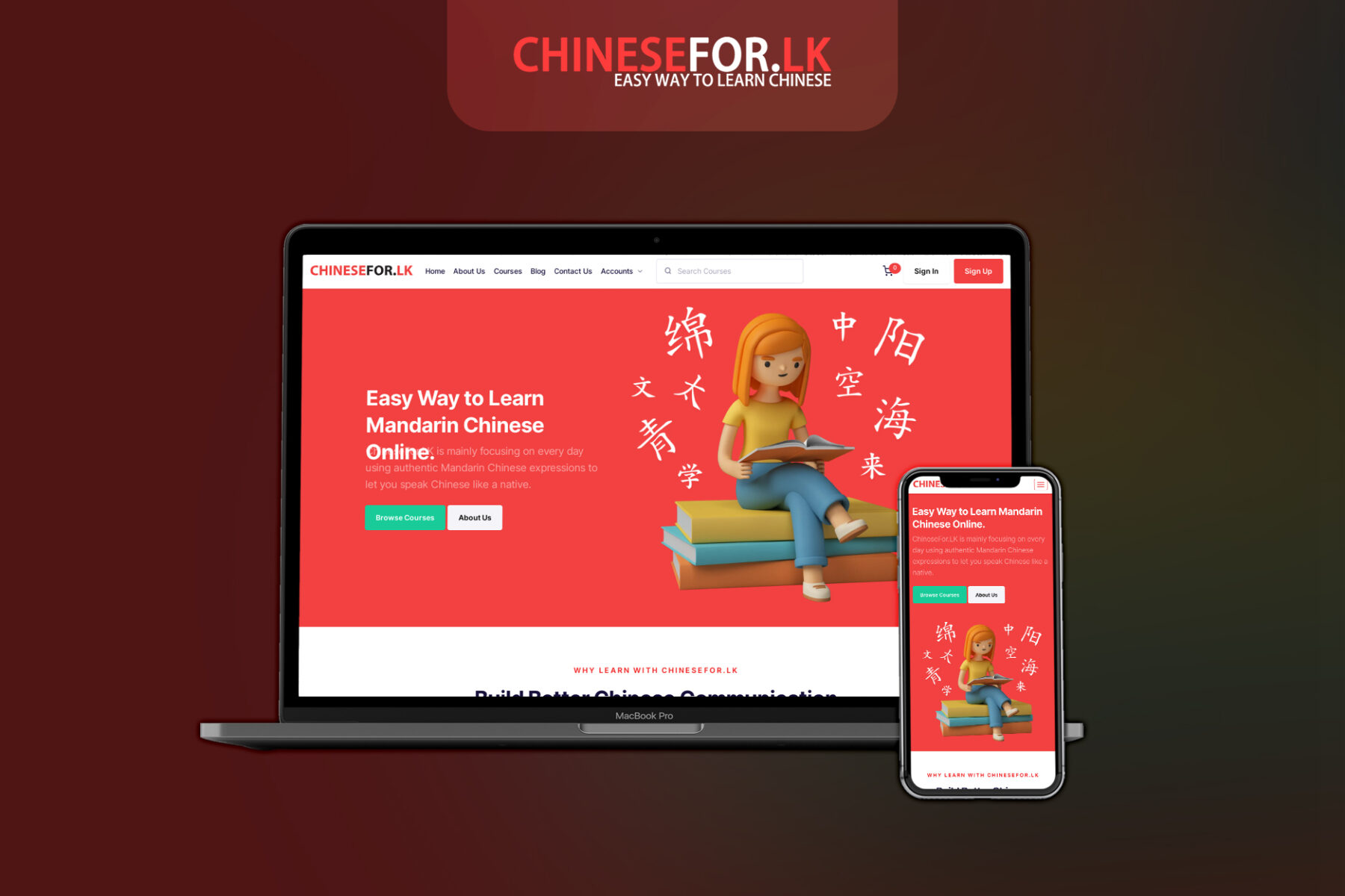 ChineseFor.LK Website Development