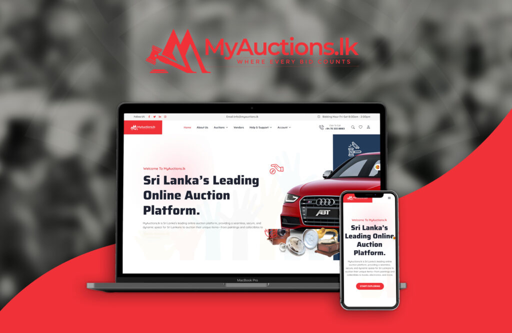 MyAuctions.lk Web