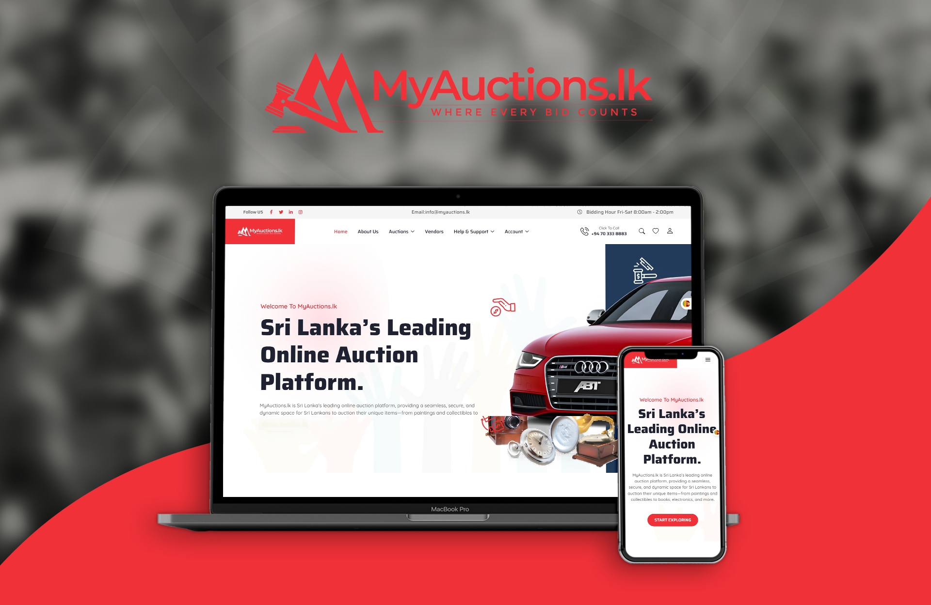 MyAuctions.lk Web